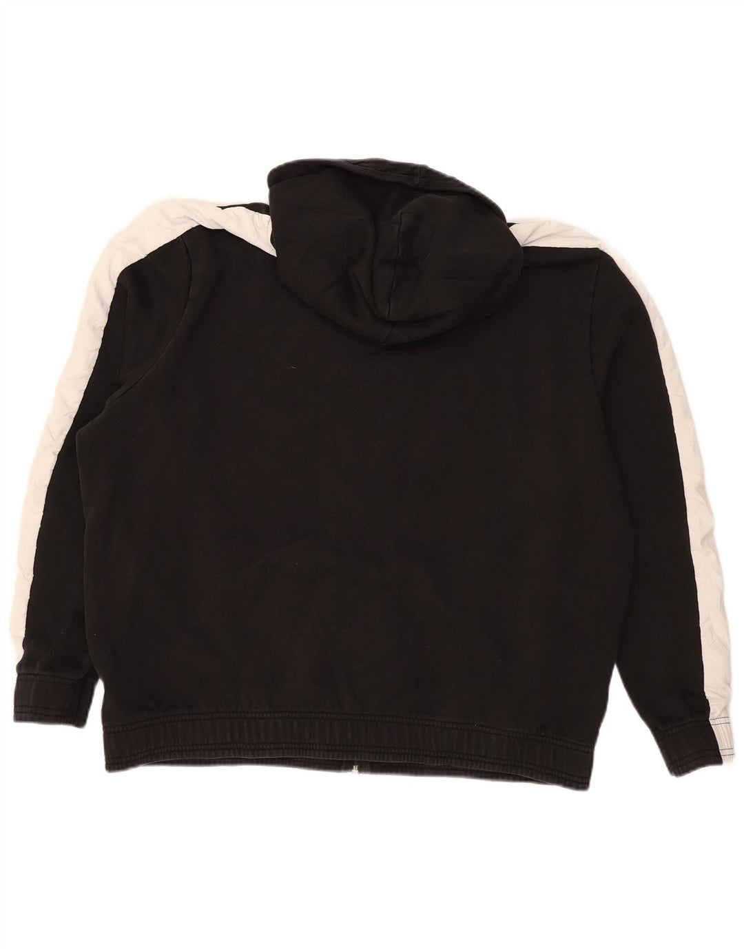 Felpa con cappuccio e zip da uomo PUMA 2XL in cotone color block nero