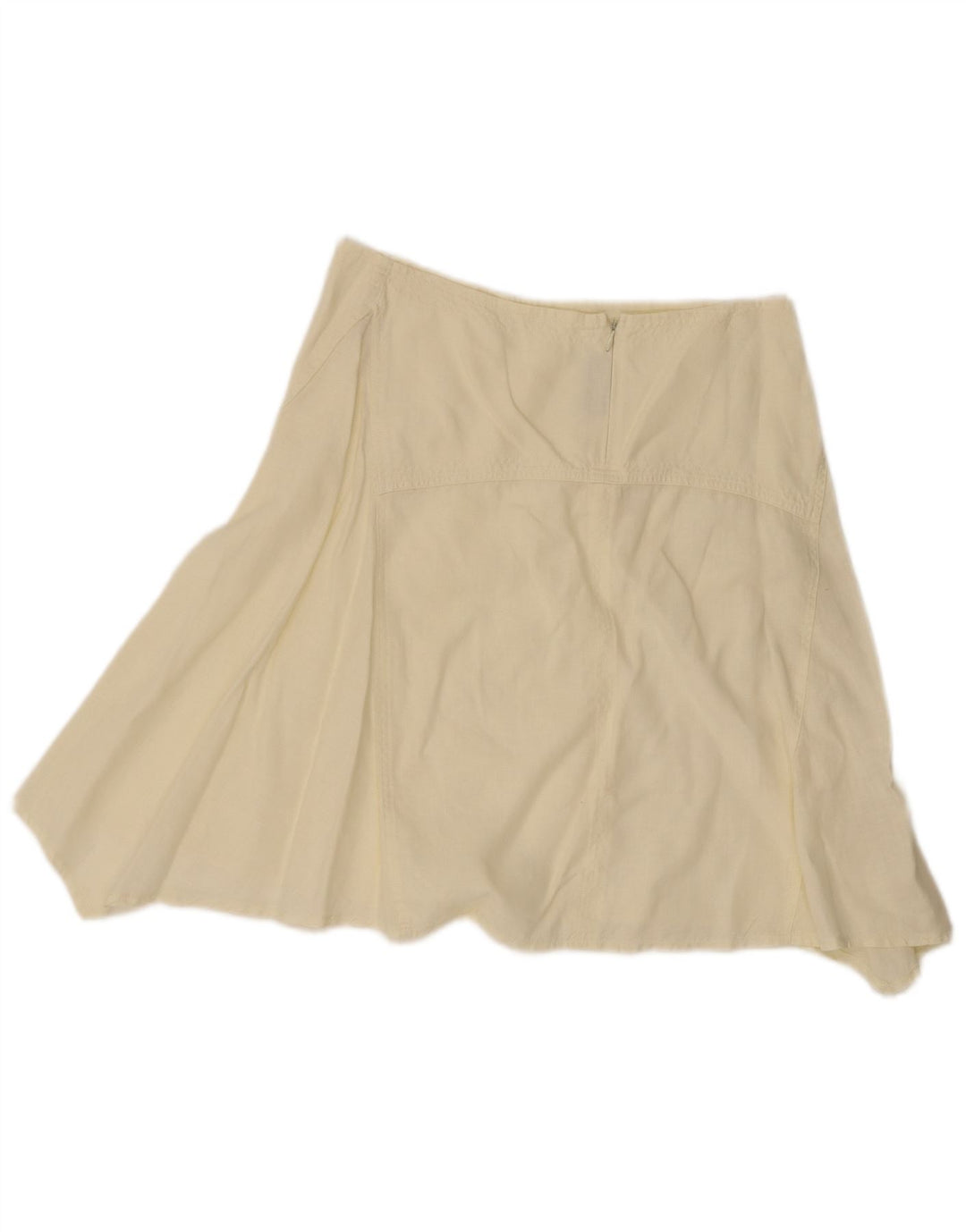 Mini gonna asimmetrica da donna Sisley W30 giallo medio