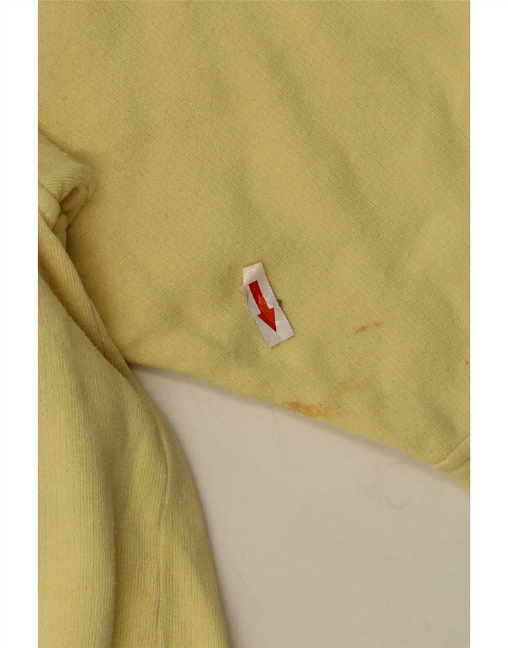 Giacca da tuta da uomo James Dillon grande in cotone color block giallo