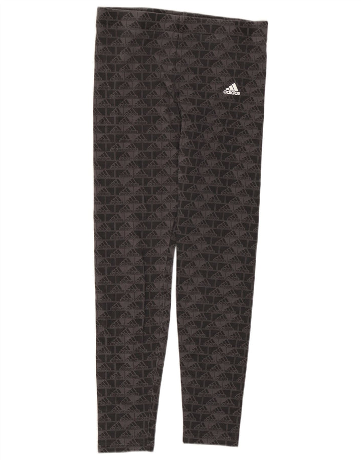Leggings grafici Adidas per ragazze 14-15 anni Grigi