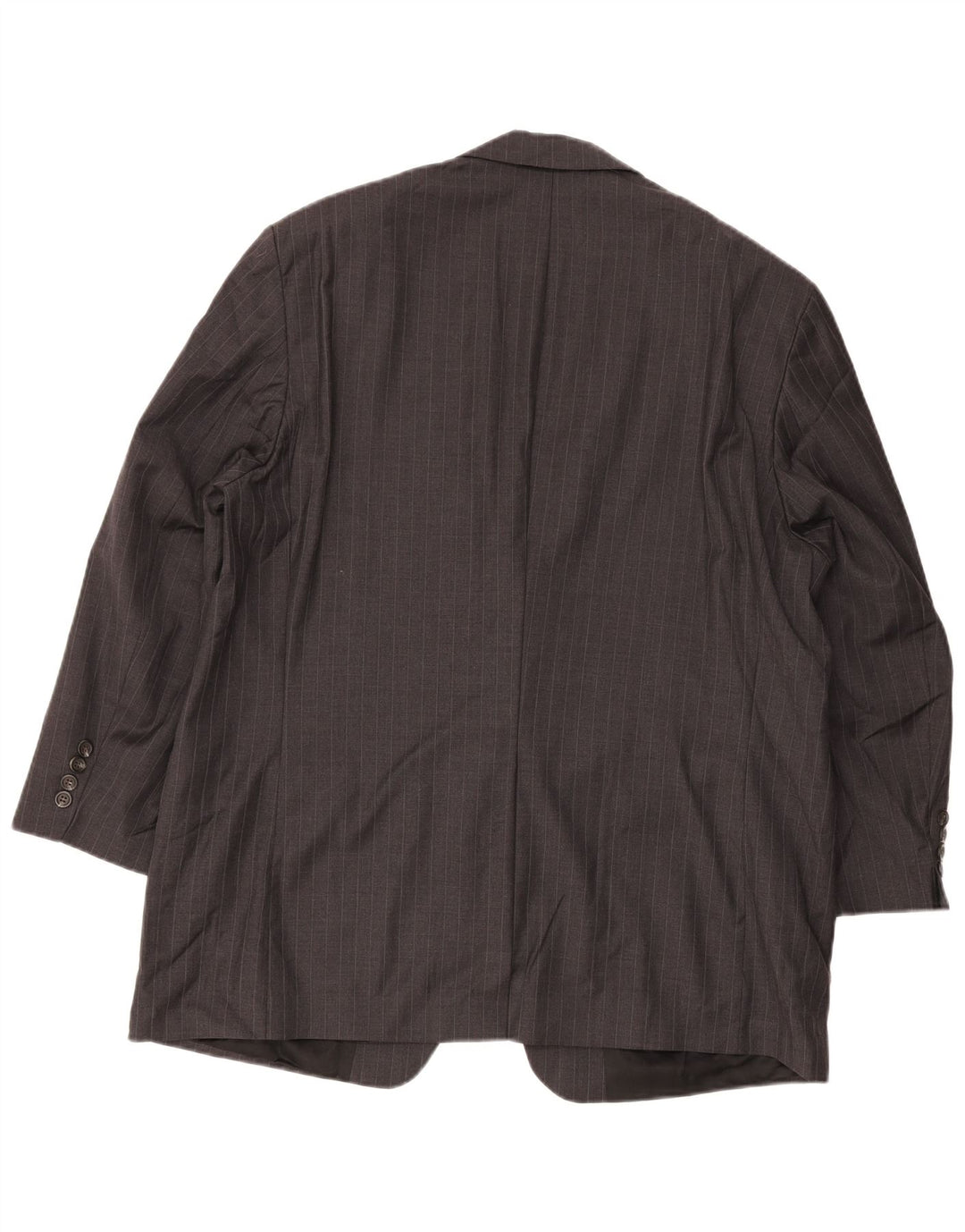 Giacca blazer a 2 bottoni da uomo Ralph Lauren UK 46 2XL Lana gessata grigia