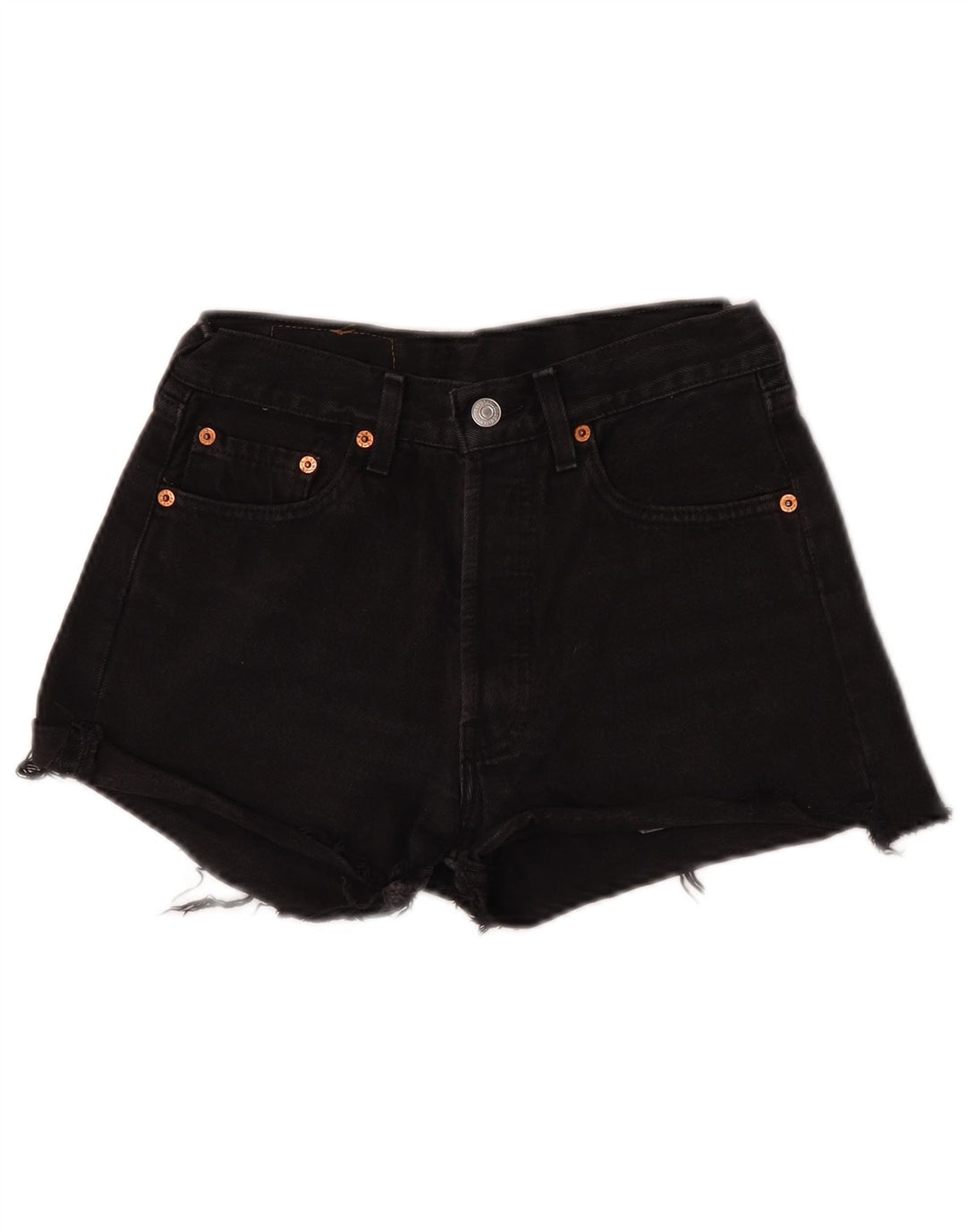 Pantaloncini di jeans Levi's 501 da donna W28 medio neri