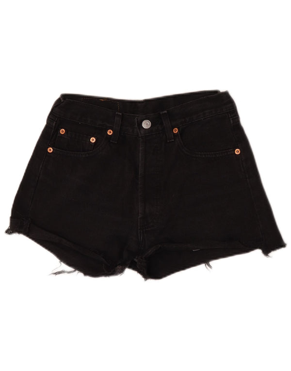 Pantaloncini di jeans Levi's 501 da donna W28 medio neri