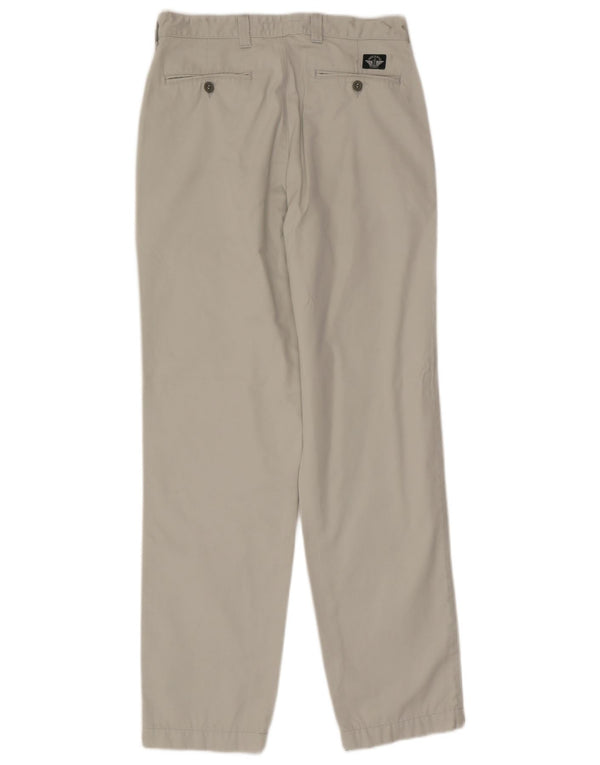 Pantaloni chino dritti kaki da uomo Dockers W32 L34 grigi