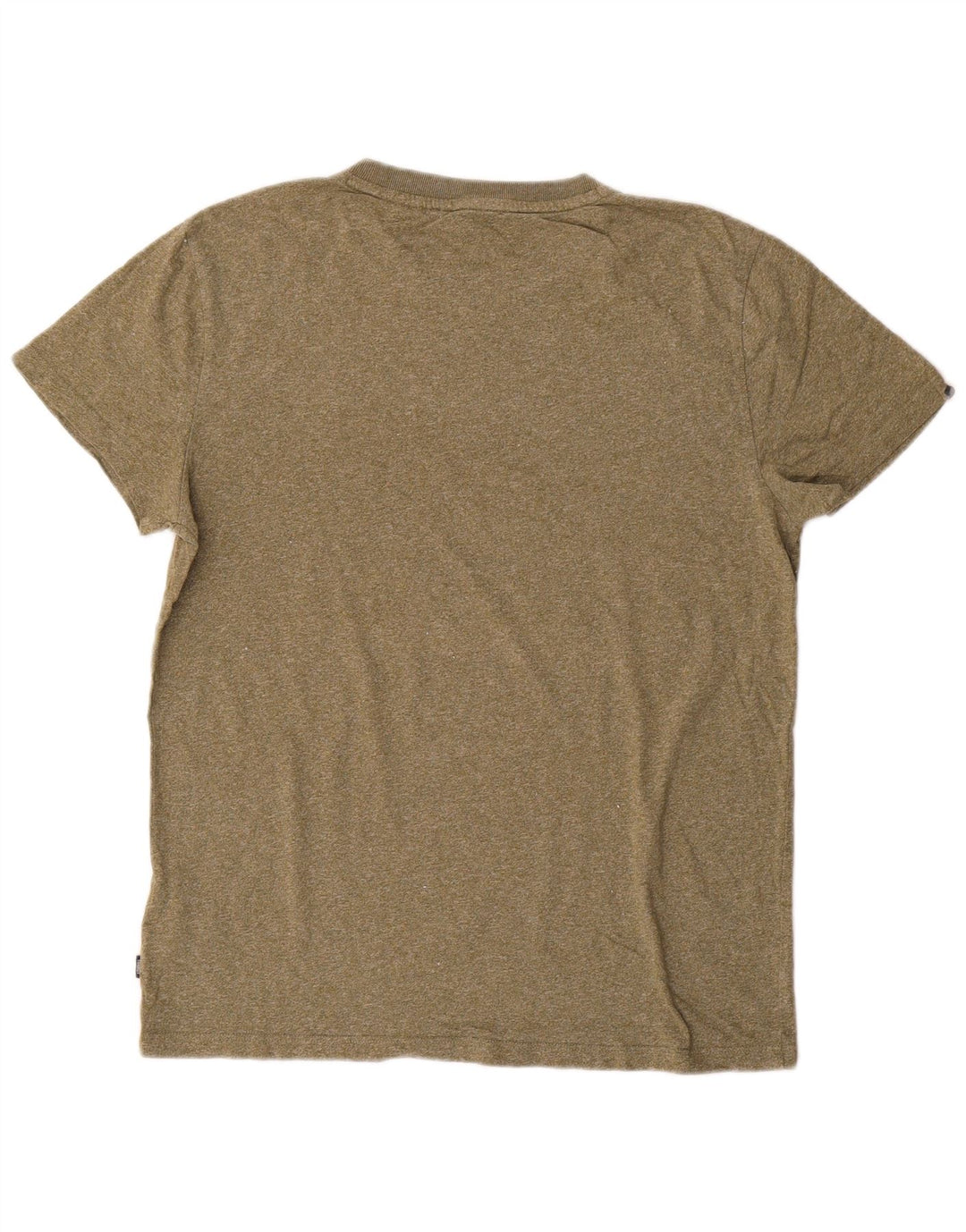 T-shirt da uomo Superdry Top Large in cotone chiazzato kaki