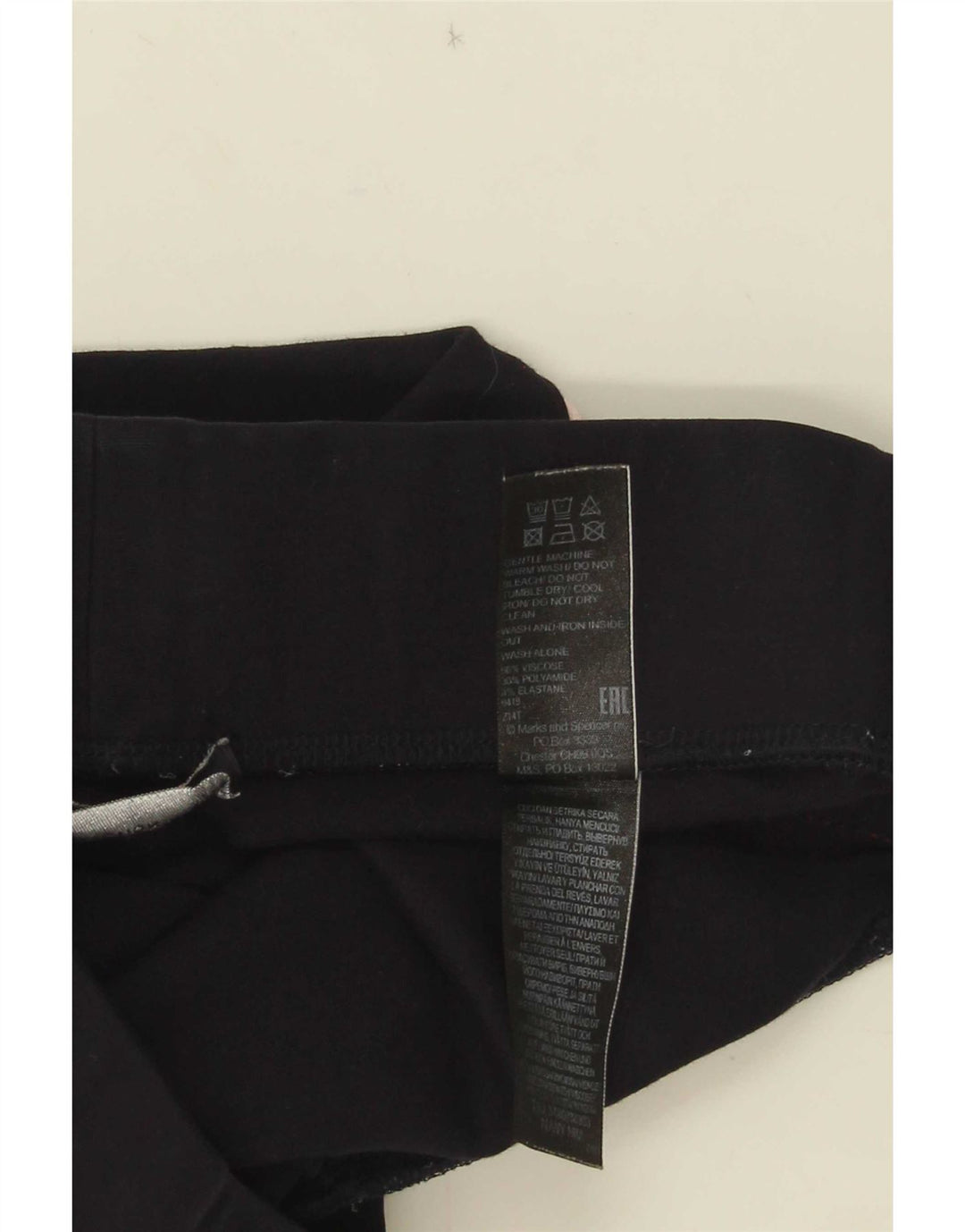 Leggings da donna Marks & Spencer UK 10 Small Blu Navy Colourblock Viscosa
