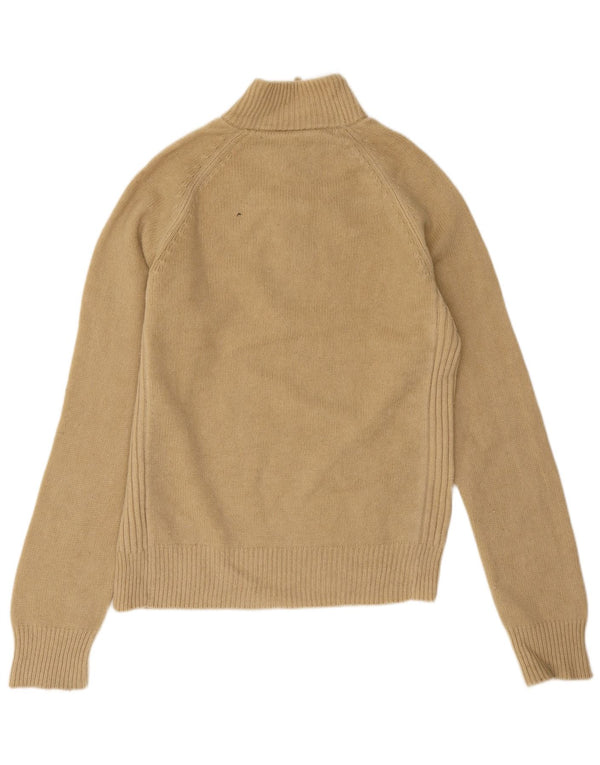 Timberland Maglione da uomo con zip e collo 2XL Lana d'agnello beige