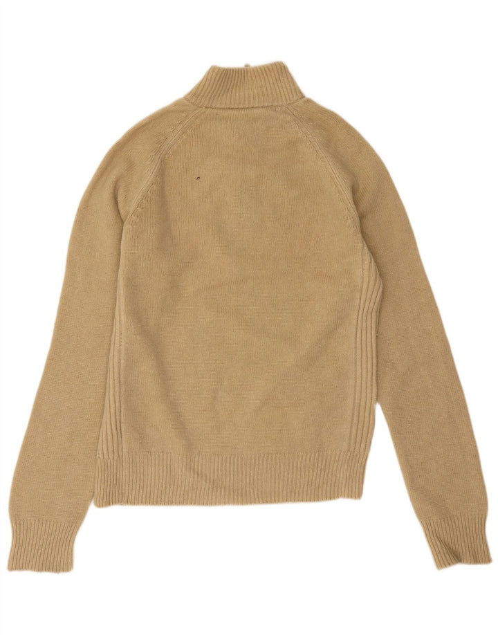 Timberland Maglione da uomo con zip e collo 2XL Lana d'agnello beige