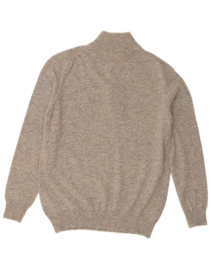 Maglione da uomo con collo con zip Marlboro Classics grigio medio screziato