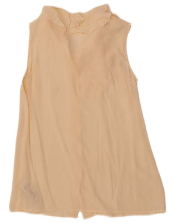 Camicetta senza maniche da donna Falconeri UK 12 medio bianco sporco