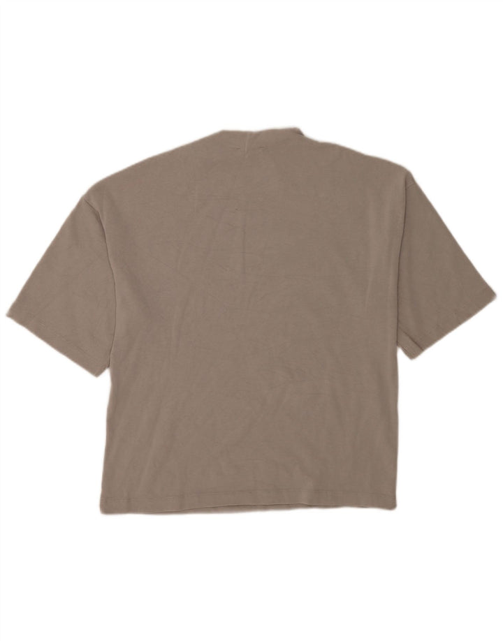 T-shirt oversize da donna Zara UK 10 piccola grigia