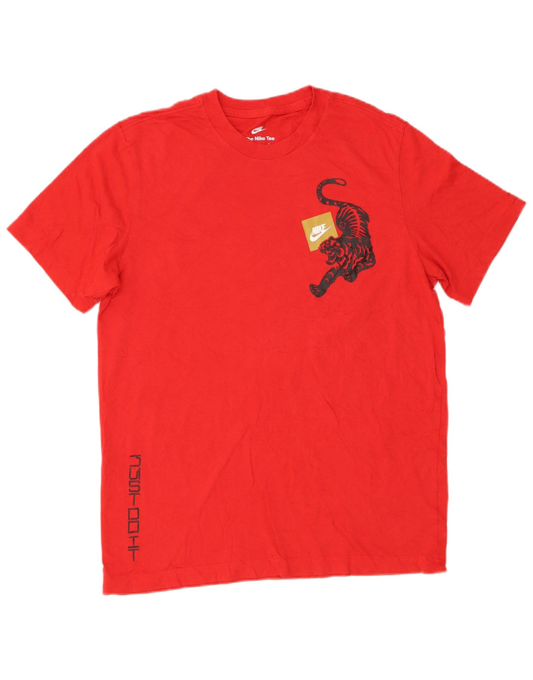 T-shirt grafica da uomo Nike Top in cotone rosso medio