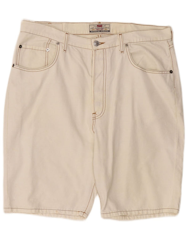 Pantaloncini casual da uomo Levi's W36 grandi bianco sporco