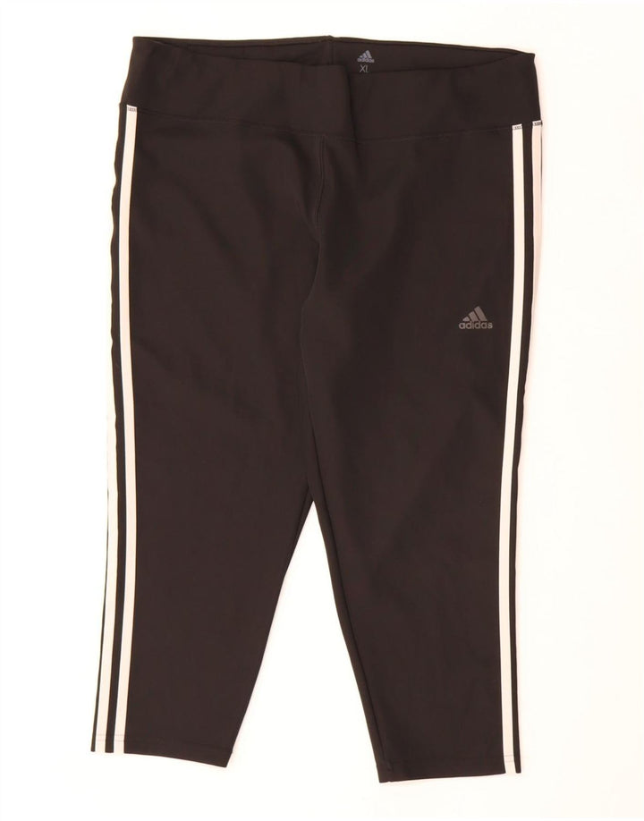 Leggings Adidas Climalite Capri da donna UK 18 XL poliestere nero