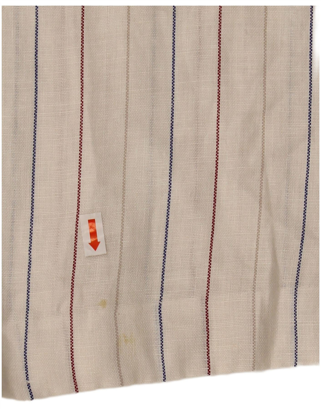 Abito a trapezio senza maniche vintage da donna IT 42 medio a righe bianco sporco