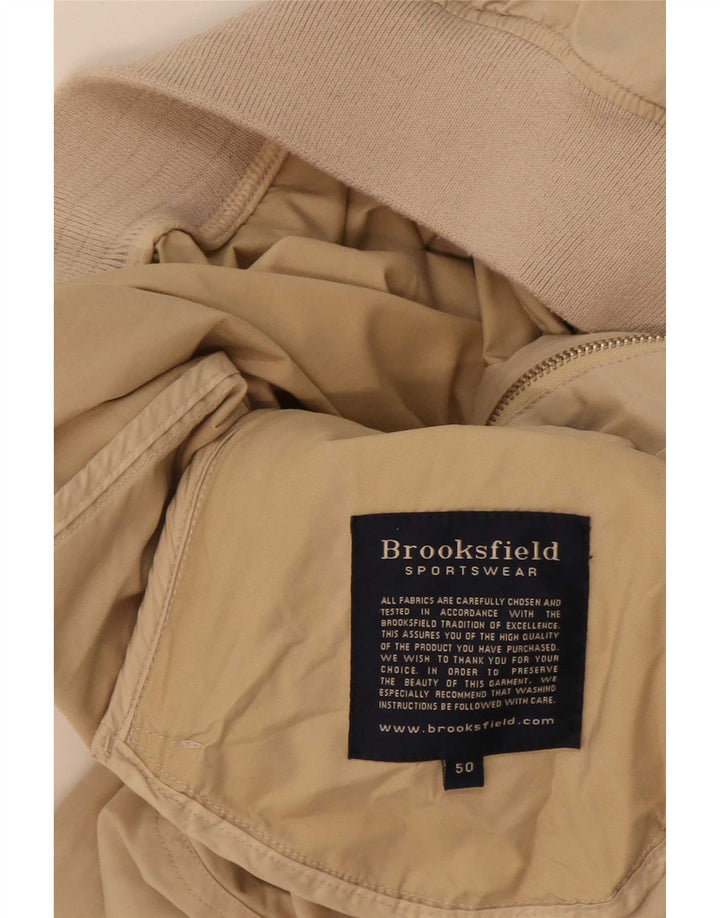 Giubbotto bomber da uomo Brooksfield IT 50 Large Beige
