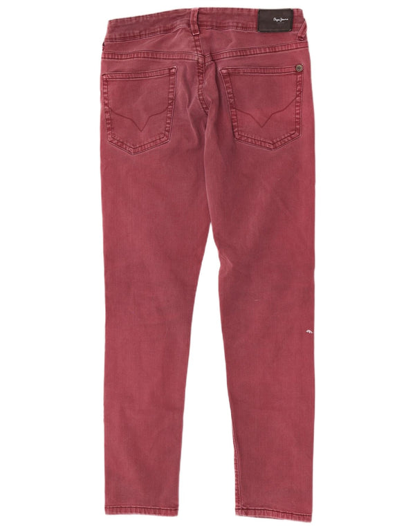 PEPE Jeans Jeans slim da uomo W33 L32 Cotone bordeaux