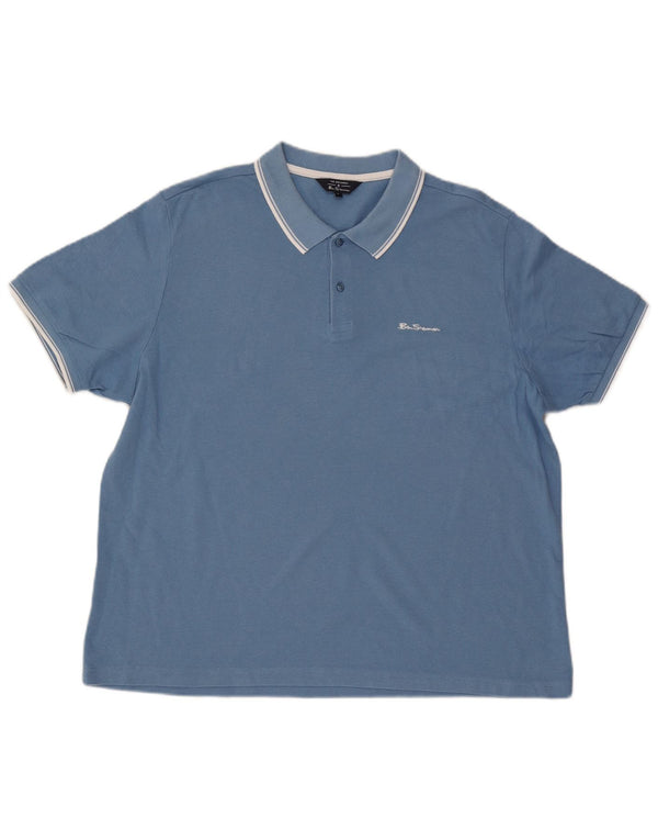 Polo da uomo Ben Sherman XL in cotone blu