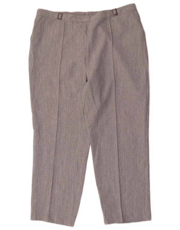 Pantaloni chino affusolati da donna Marks & Spencer UK 18 XL W34 L26 Grigio