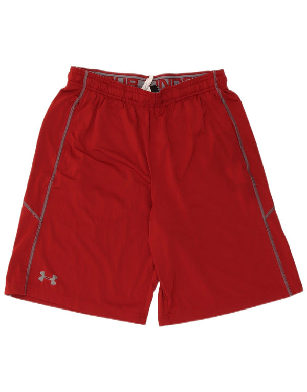 Pantaloncini sportivi Under Armour da uomo Heat Gear poliestere marrone medio