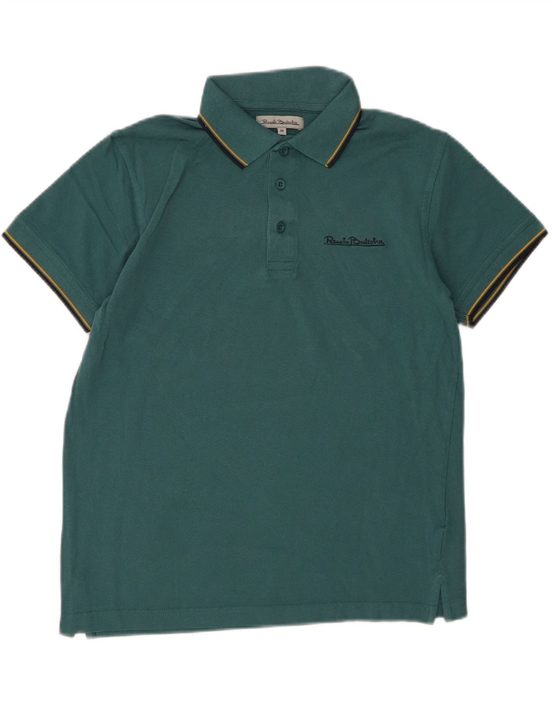 RENATO BALESTRA Mens Polo Shirt Medium Green Cotton Vintage Renato Balestra and Second-Hand Renato Balestra from Messina Hembry 