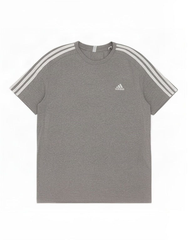 T-shirt Adidas da uomo Top XL in cotone grigio