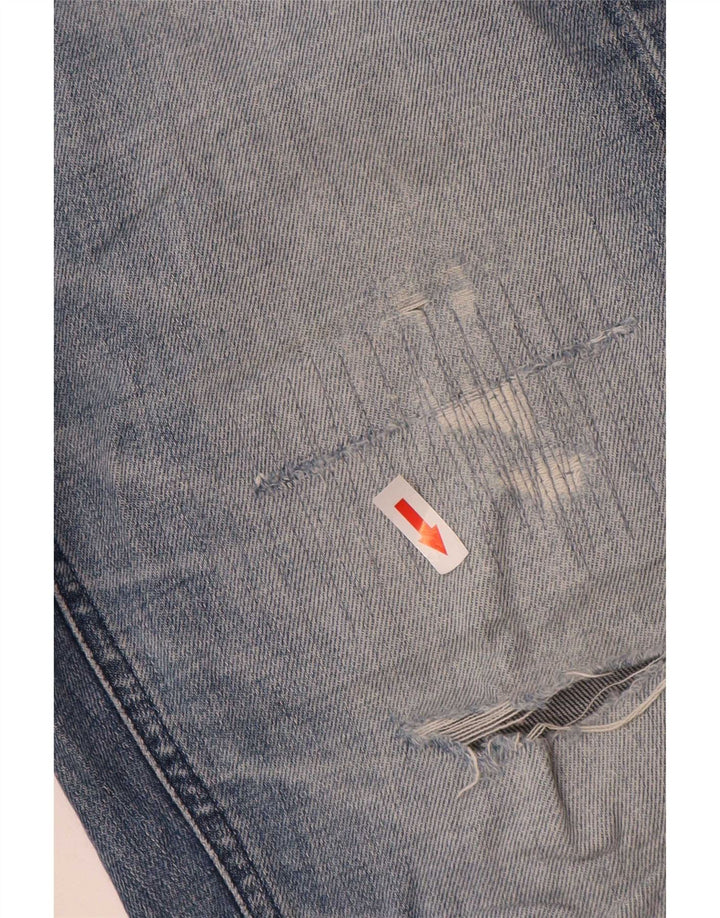 Jeans dritti invecchiati Lee da uomo W30 L31 in cotone blu