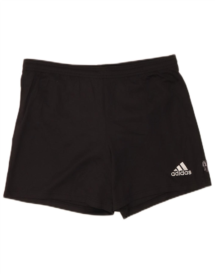 Pantaloncini sportivi Adidas Climalite da ragazzo 13-14 anni in poliestere nero