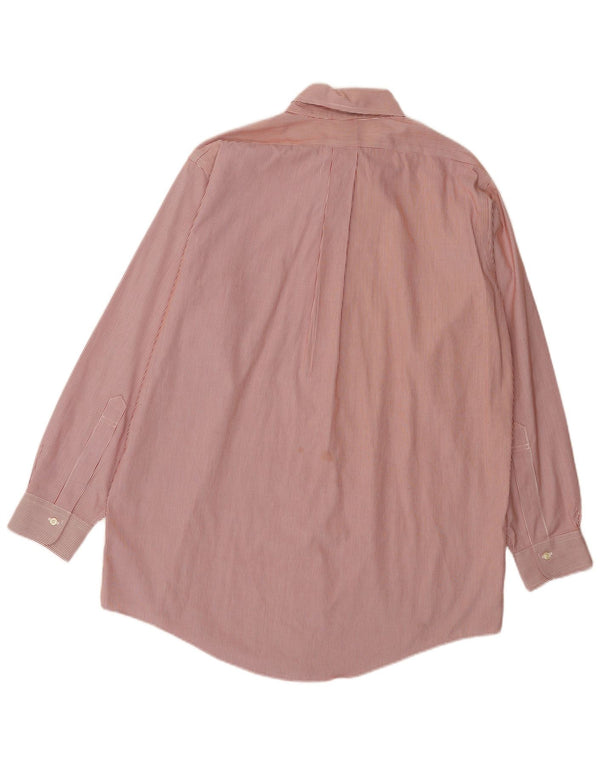 Camicia da uomo dal taglio tradizionale Brooks Brothers taglia 15 1/2 medio rosso gessato