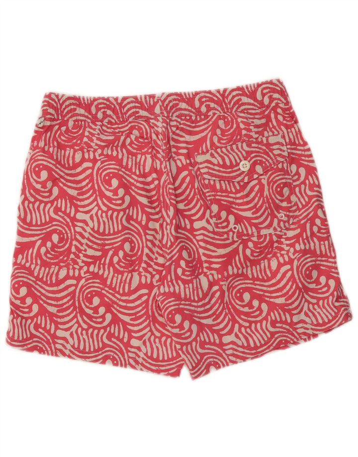 Pantaloncini da bagno da uomo J. CREW rosa medio con motivi cachemire in poliammide