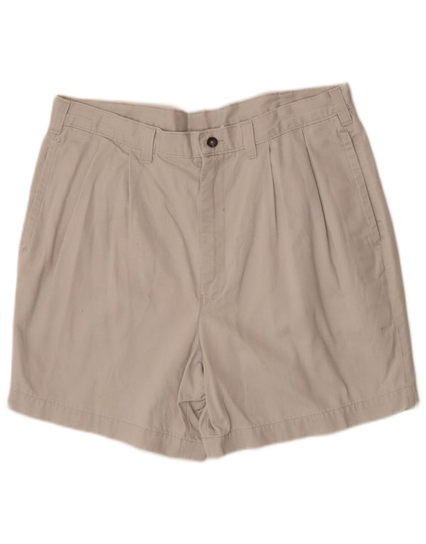 Pantaloncini chino con pegging da uomo Marks & Spencer W36 grandi in cotone bianco sporco