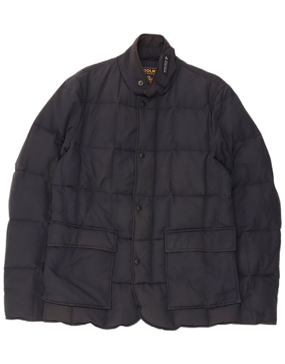 Giacca imbottita da uomo Woolrich UK 38 cotone medio blu navy