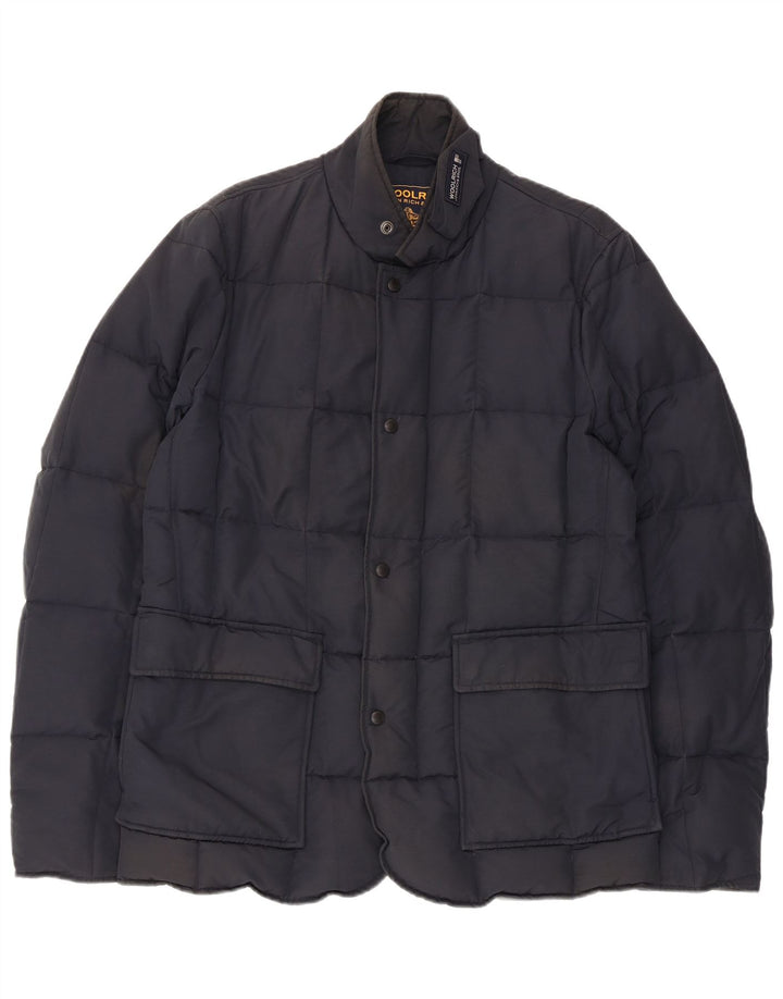 Giacca imbottita da uomo Woolrich UK 38 cotone medio blu navy