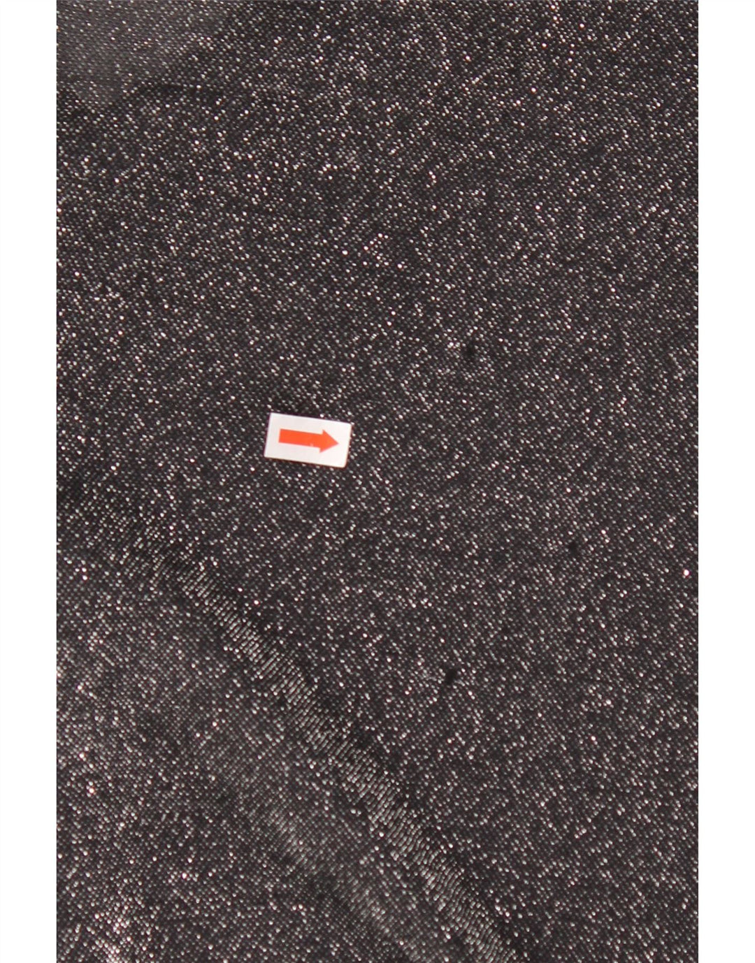 Camicetta camicia oversize da donna VINTAGE UK 16 grande poliestere chiazzato nero