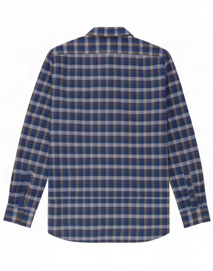 Camicia Lacoste da uomo vestibilità classica taglia 40 cotone a quadri blu medio