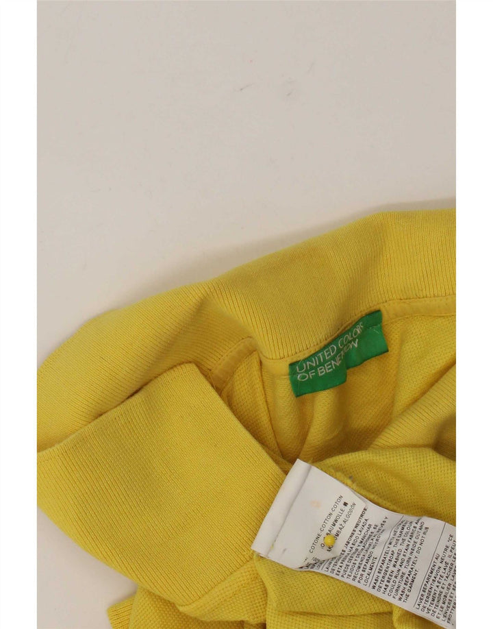 Polo Uomo Benetton XL Cotone Giallo
