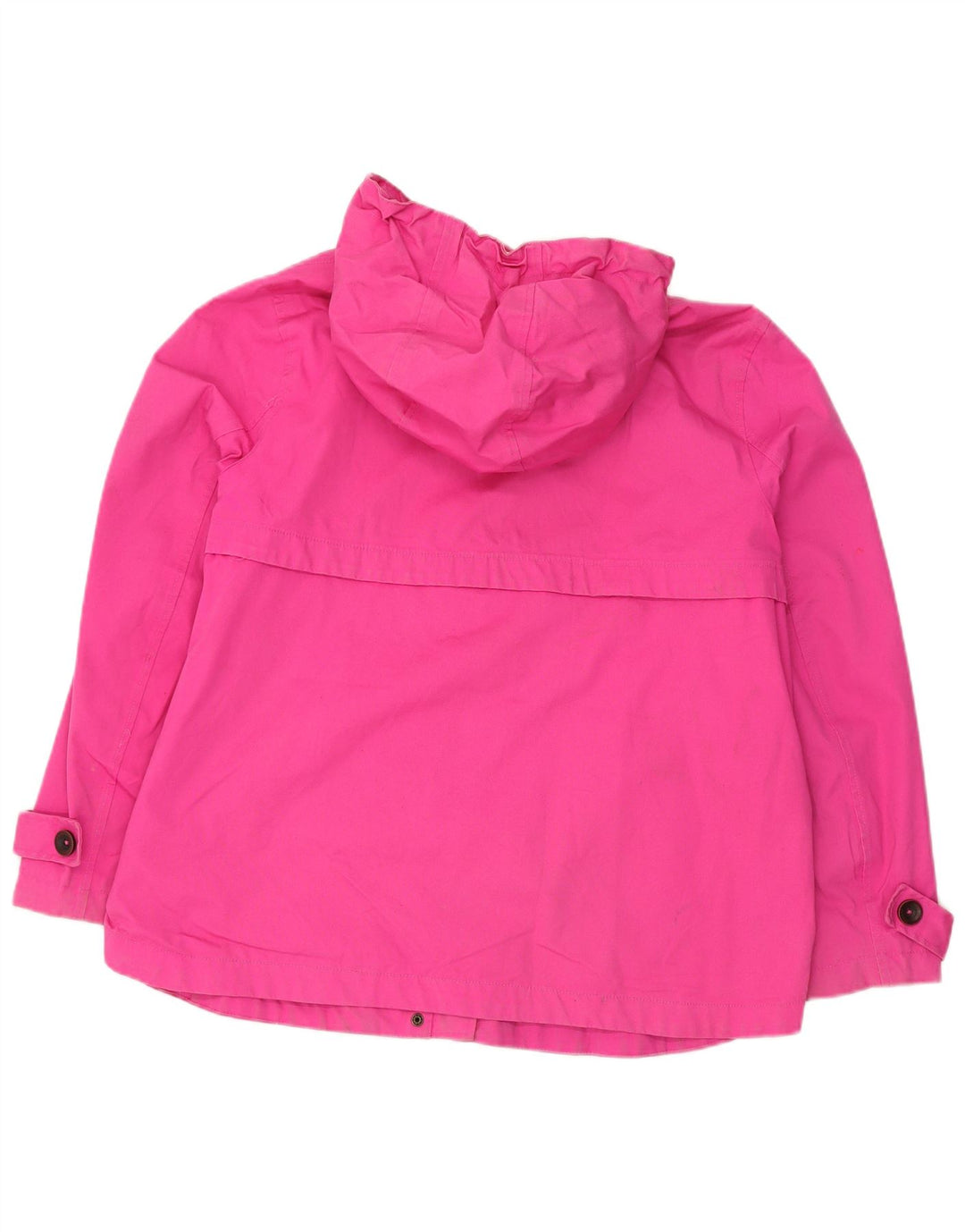 JOULES Giacca antipioggia da donna con cappuccio UK 18 XL Cotone rosa