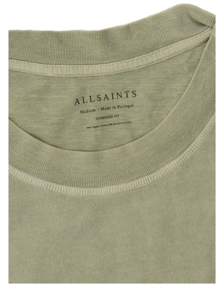 T-shirt oversize da uomo All Saints Top in cotone verde medio