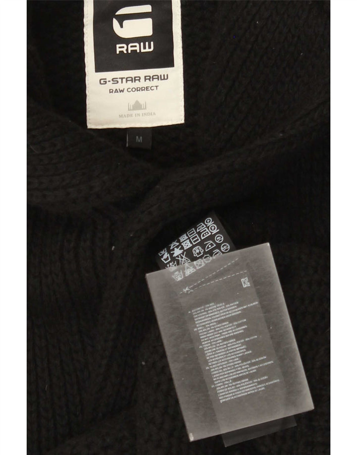 Maglione cardigan da uomo G-Star in lana nera media