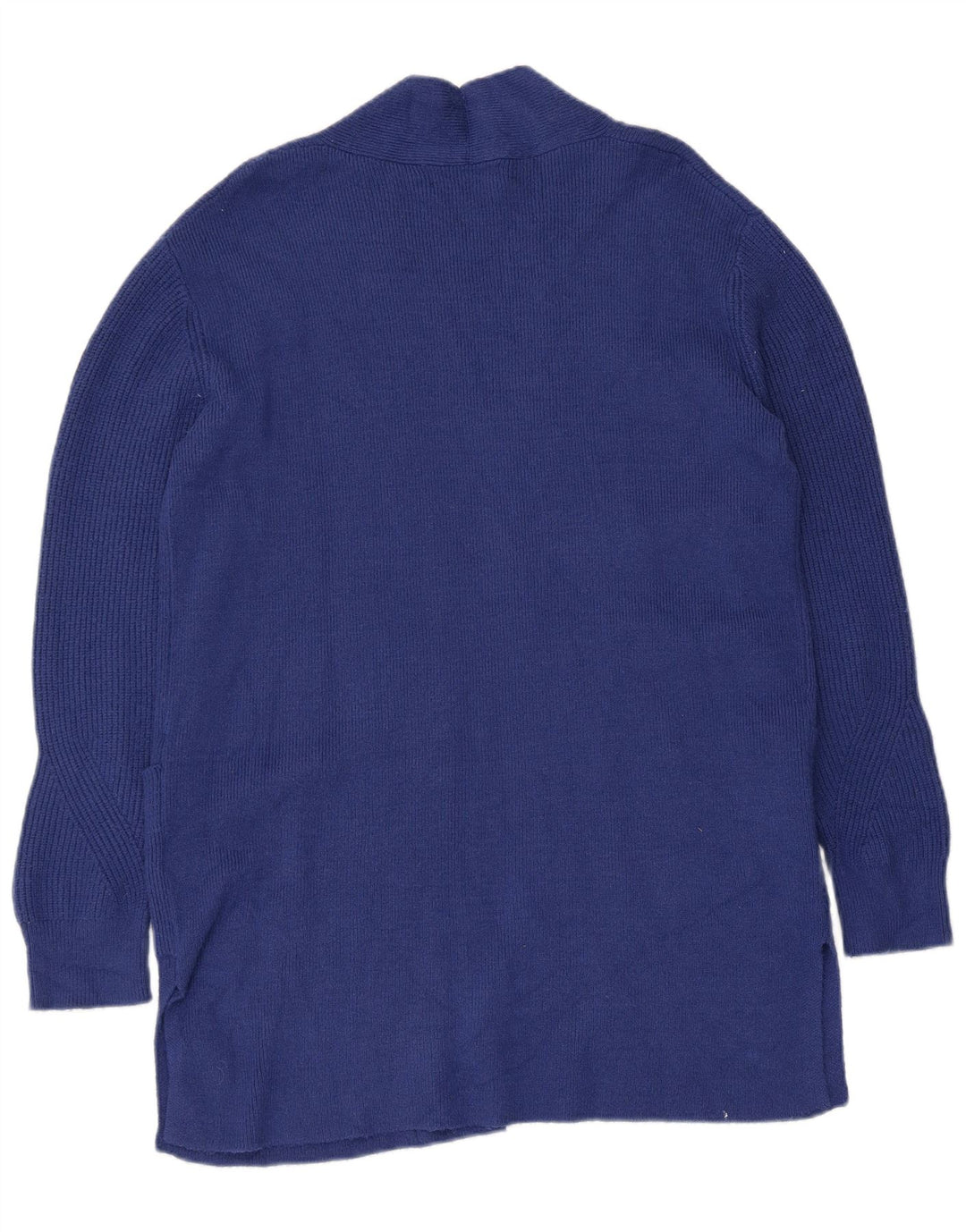 Maglione cardigan aperto lungo da donna Marks & Spencer UK 12 Blu medio