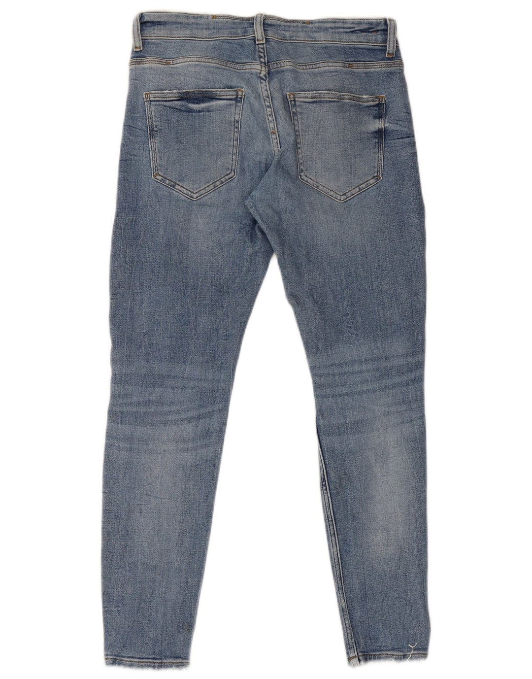 Jeans skinny effetto consumato Zara da uomo EU 40 medio W31 L29 blu