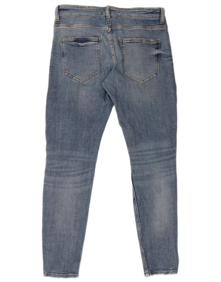 Jeans skinny effetto consumato Zara da uomo EU 40 medio W31 L29 blu