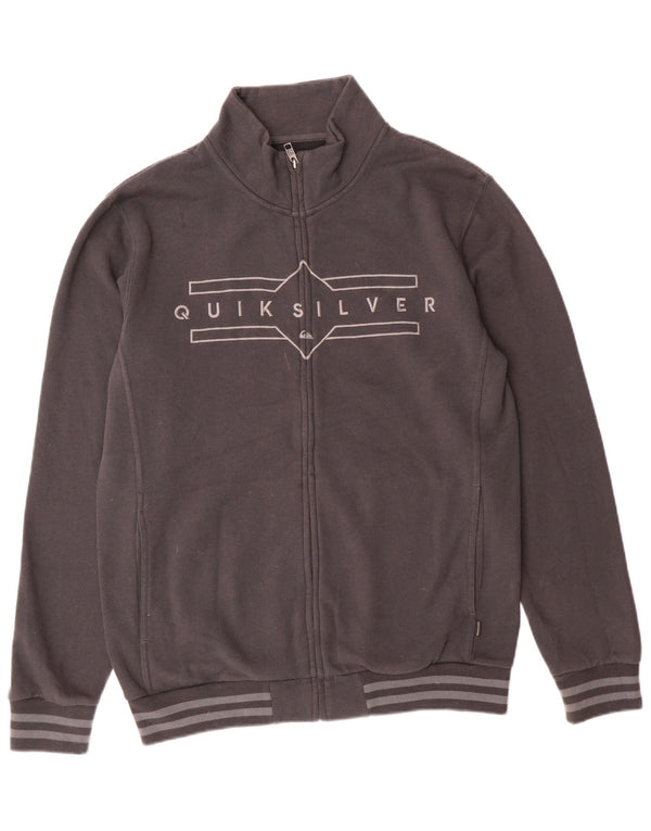 Giacca sportiva da uomo con grafica Quiksilver in cotone grigio medio