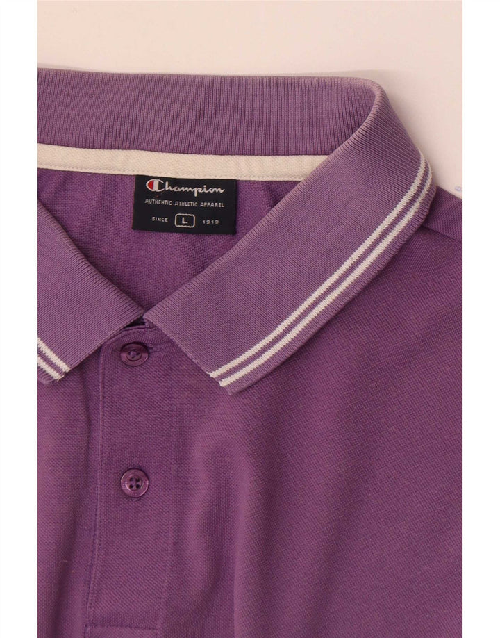 Polo da uomo Champion grande viola