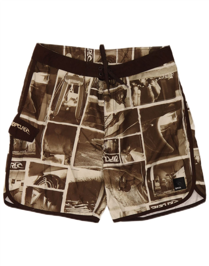 Pantaloncini da bagno grafici da uomo Rip Curl XL Patchwork marrone