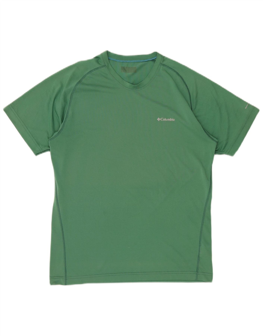 T-shirt Omni-Wick da uomo COLUMBIA Top in poliestere verde medio