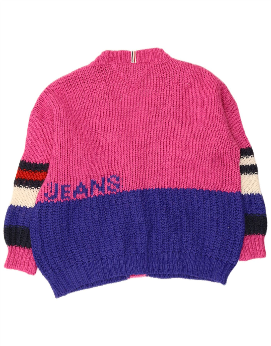 Maglione cardigan grafico da donna Tommy Hilfiger UK 14 Rosa medio