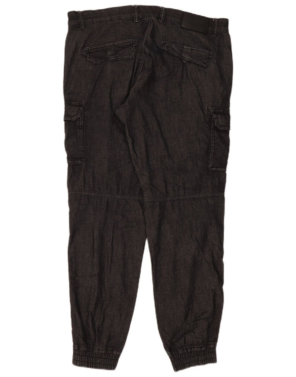 Pantaloni cargo da jogging da donna Gas XL W36 L31 cotone grigio