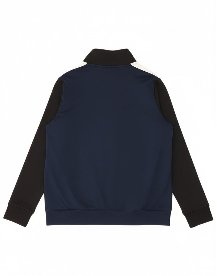 UNDER ARMOUR Boys Tracksuit Top Jacket 9-10 Years Medium Navy Blue Sports