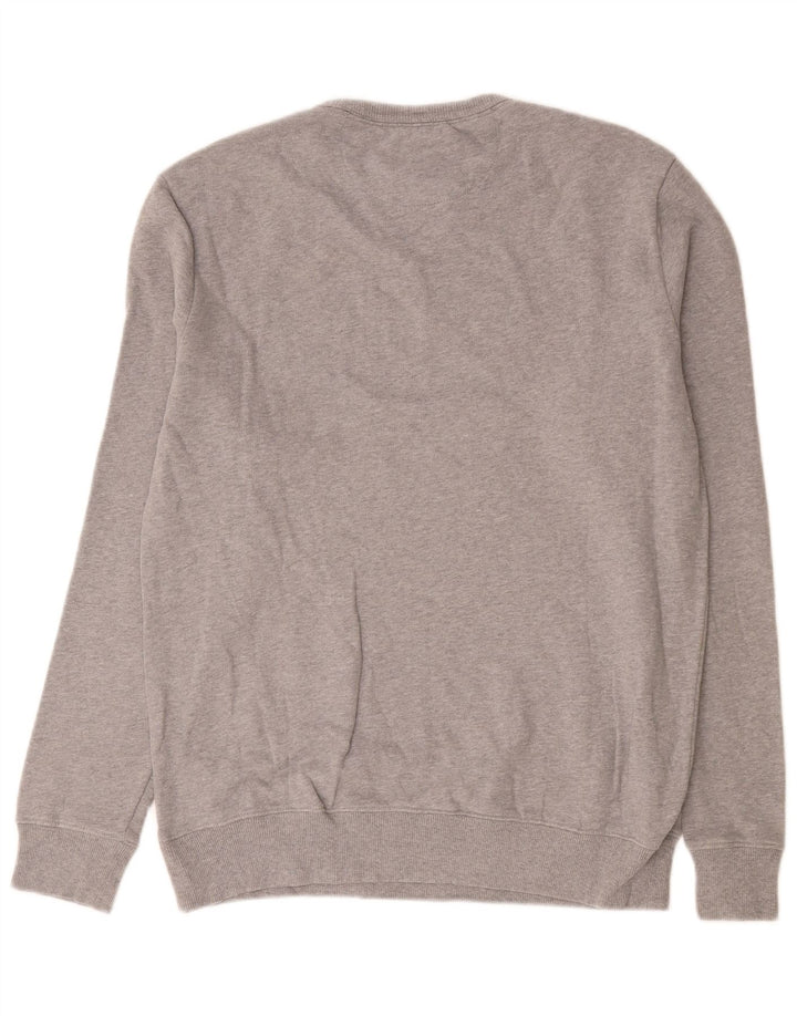 Felpa grafica da uomo Timberland Maglione piccolo cotone grigio